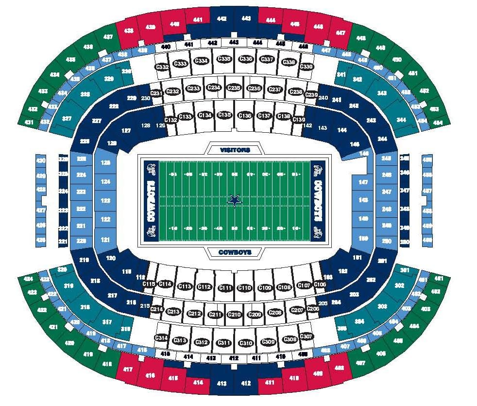 Stadion cowboys karti