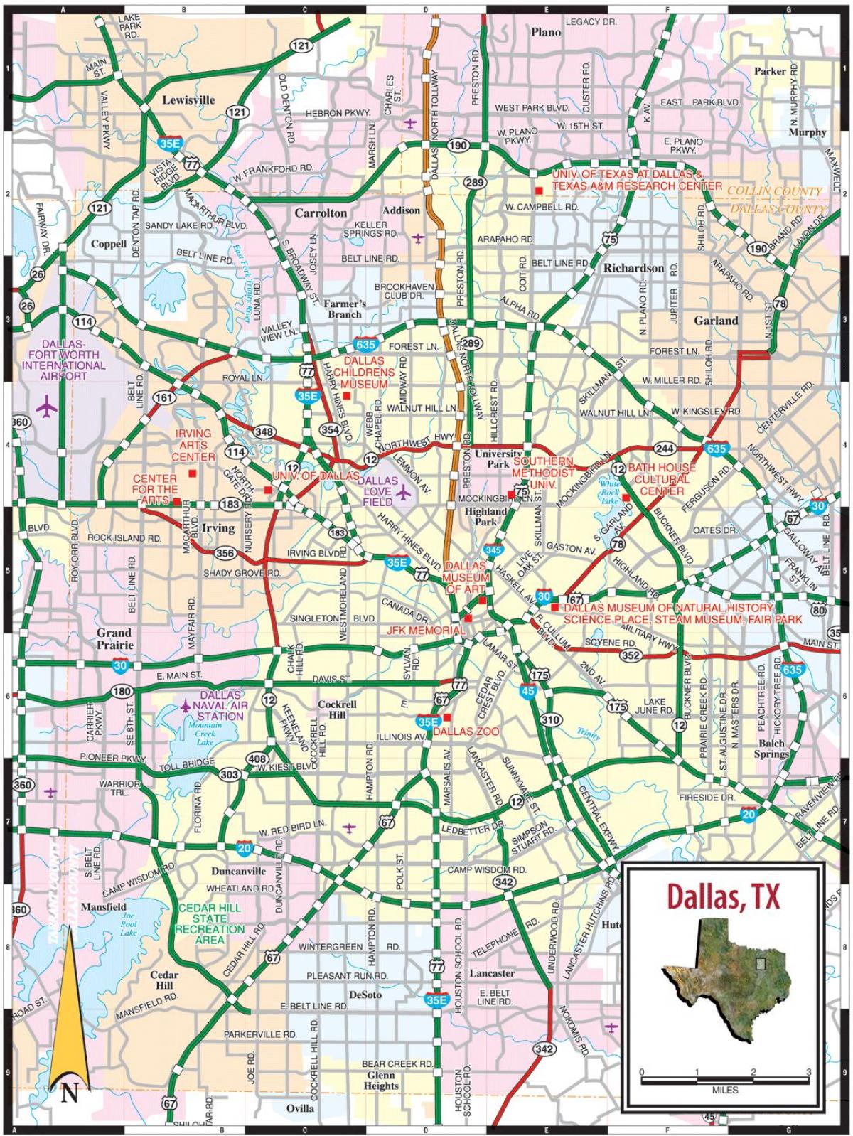 grad Dallas karti