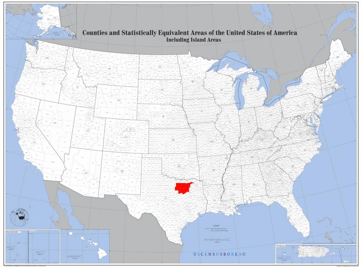 Dallas na karti SAD-u