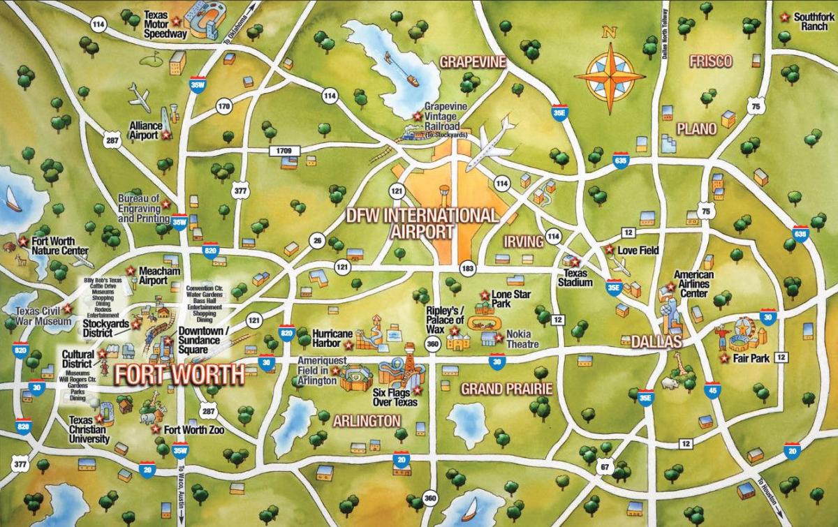 Grad Dallas karti