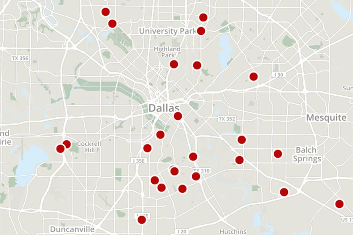 Karta kriminala Dallas