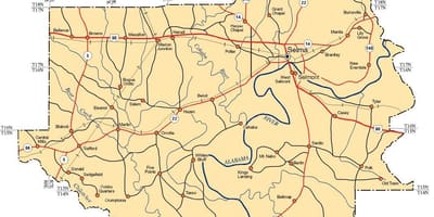 Karta okruga Dallas