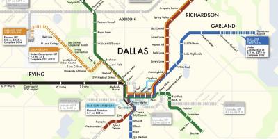 Karta Dallas metro