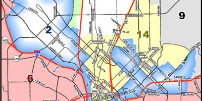 Grad Dallas prostornog uređenja karti