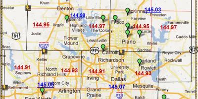 Dallas, Tx karta, indeks