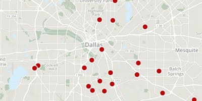 Karta kriminala Dallas